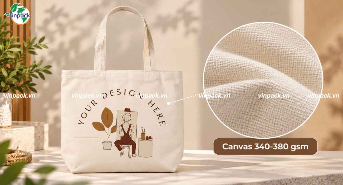 Chất liệu túi tote canvas