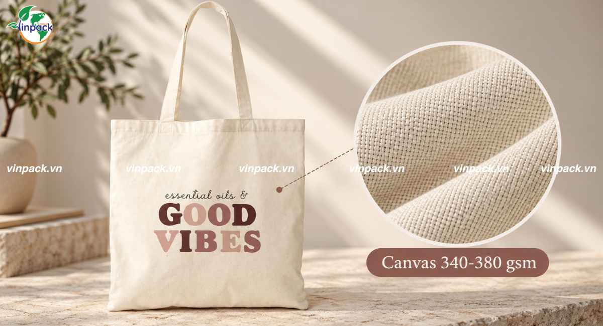 Chất liệu túi vải canvas Hàn Quốc