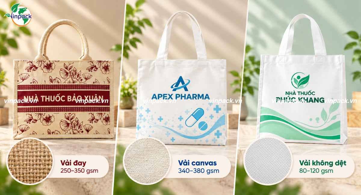 Chất liệu túi vải dược phẩm