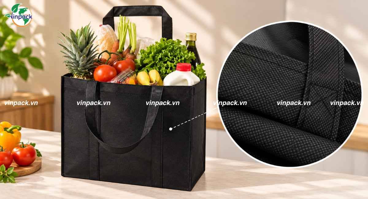 Chất liệu túi vải không dệt siêu thị