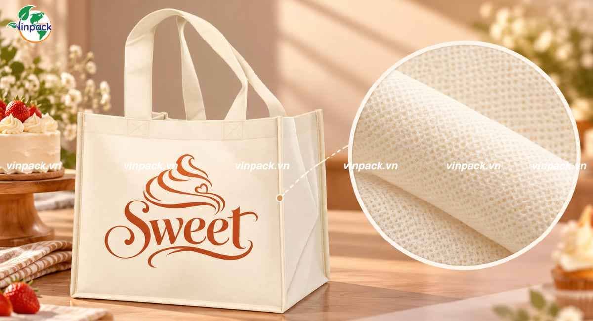 Chất liệu vải không dệt đựng bánh kem