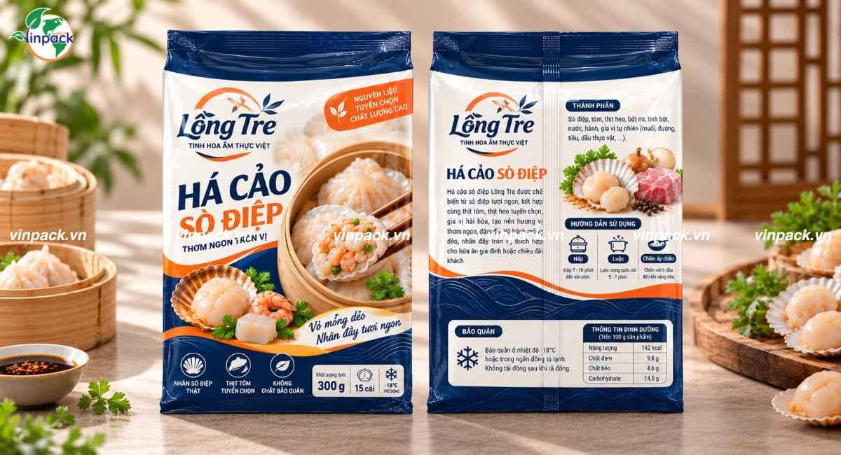 Dịch vụ in bao bì há cảo theo thiết kế riêng