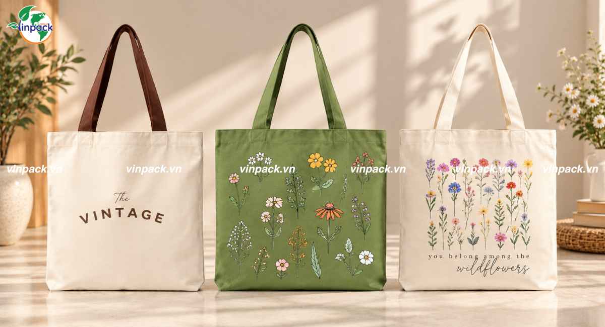Dịch vụ in túi vải canvas theo yêu cầu