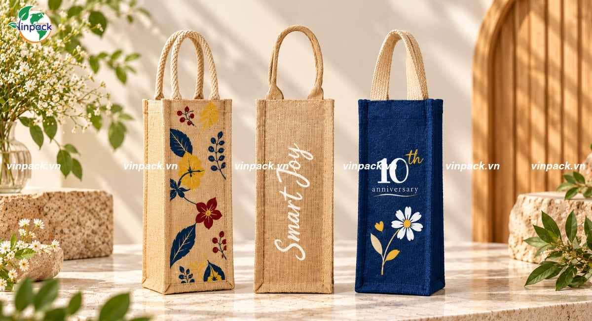 Dịch vụ in túi vải đay đựng bình nước