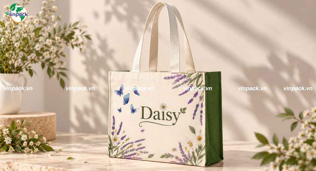 Mẫu túi canvas dạng hộp đẹp
