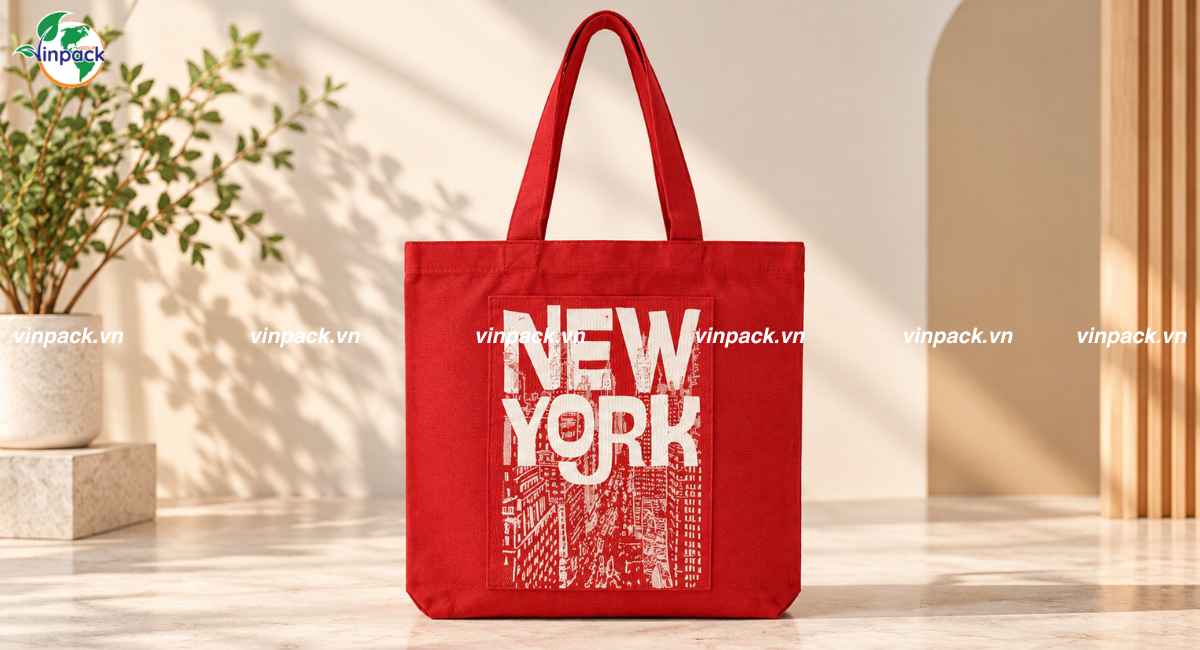 Mẫu túi canvas vintage in theo yêu cầu