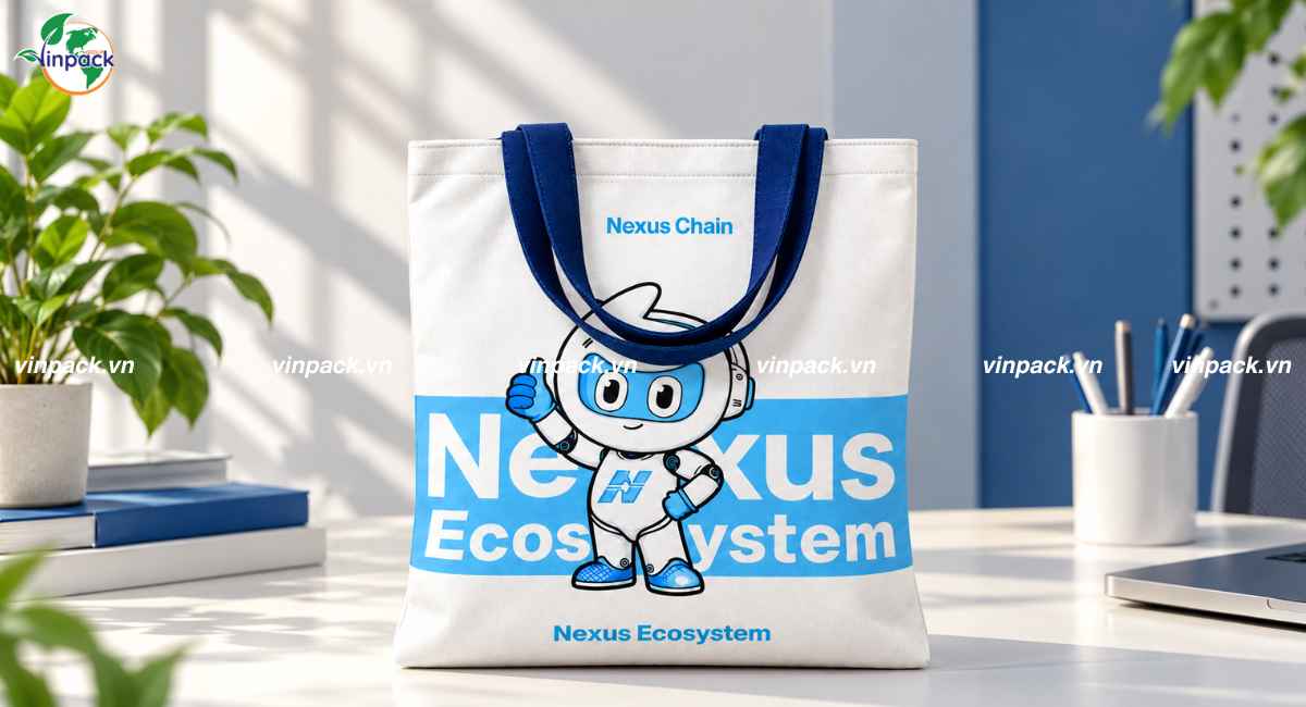 Mẫu túi tote canvas quà tặng sự kiện