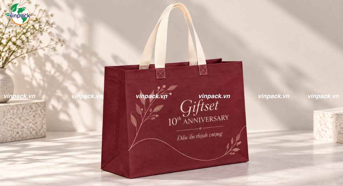 Mẫu túi tote vải không dệt quà tặng doanh nghiệp