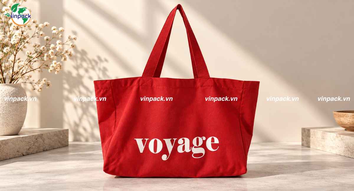 Mẫu túi vải canvas Hàn Quốc có hông