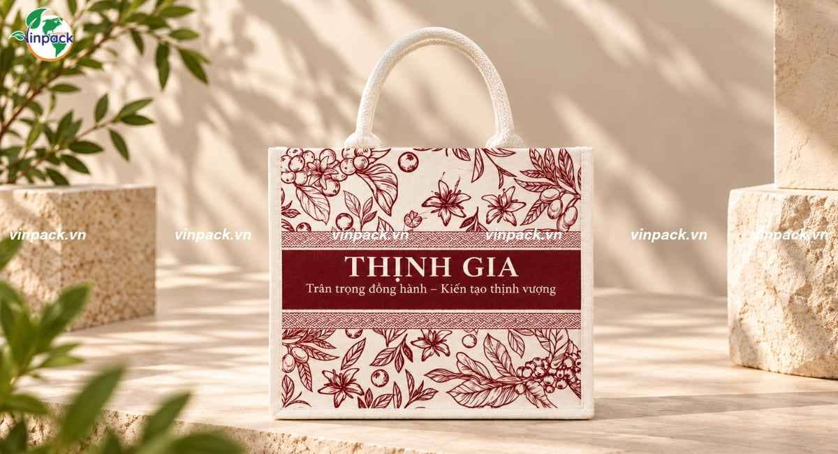 Mẫu túi vải đay hội chợ triển lãm