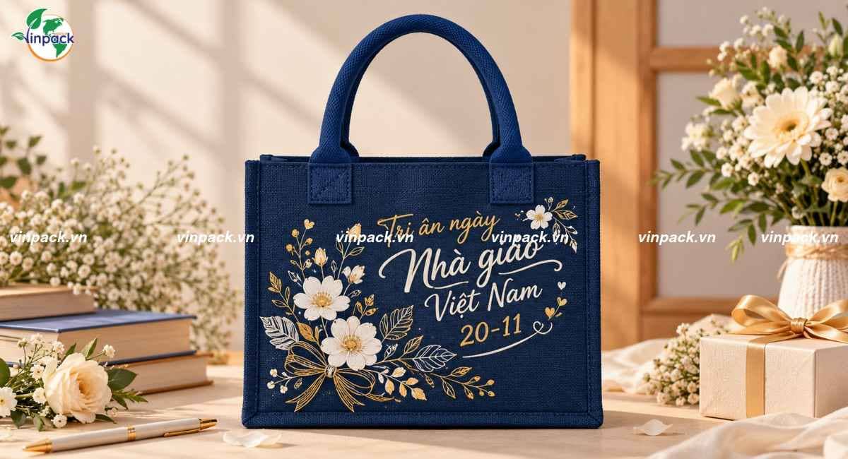 Mẫu túi vải đay quà tặng 20/11