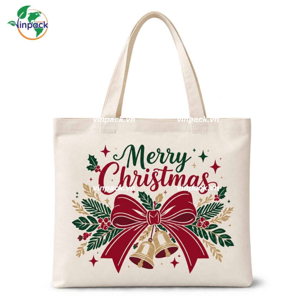 Túi Vải Đựng Quà Noel