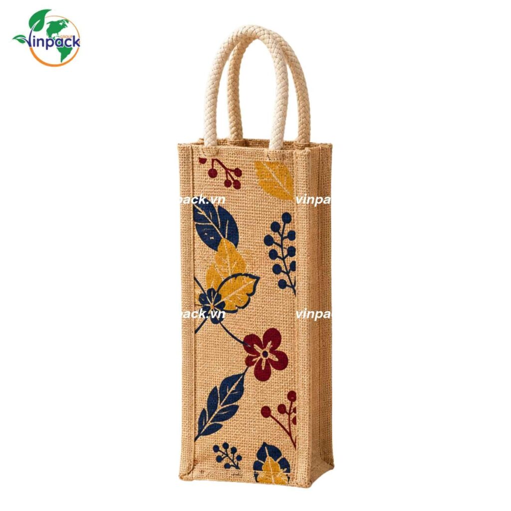 Túi Vải Đay Đựng Bình Nước