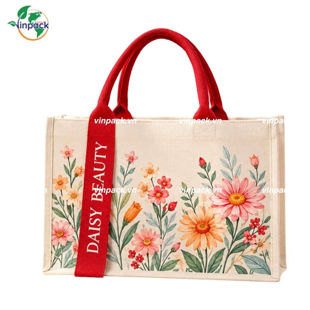 Túi Vải Đay Đựng Mỹ Phẩm