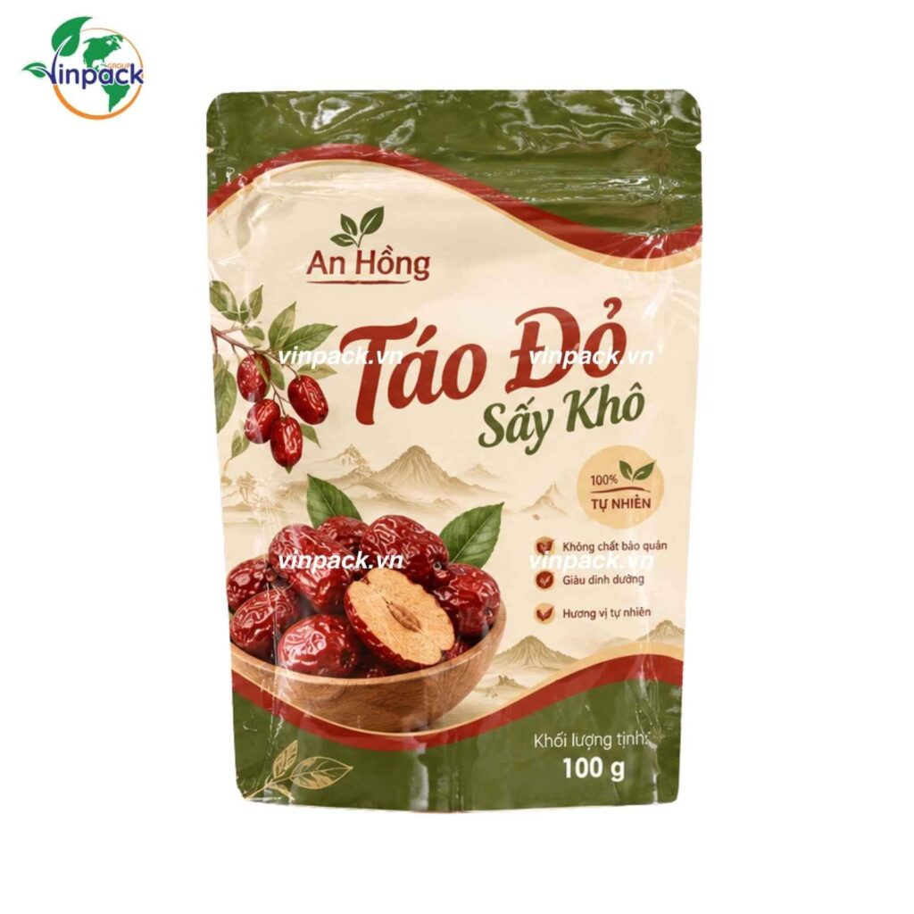 Bao Bì Táo Đỏ Sấy